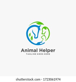 animal logo design illustration line art color