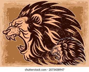 animal logo design tattoo vector illustration and creative background eps10