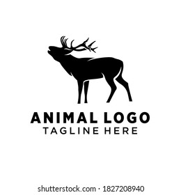 silhouette png images stock photos vectors shutterstock https www shutterstock com image vector animal logo design template deer silhouette 1827208940