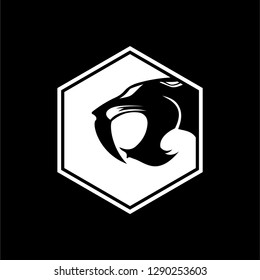 animal logo design that looks very simple, modern design. Vector EPS 10