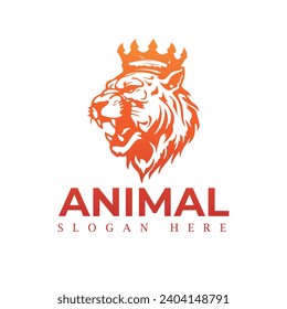 Plantilla vectorial de diseño de logotipos de animales