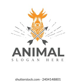 Plantilla vectorial de diseño de logotipos de animales
