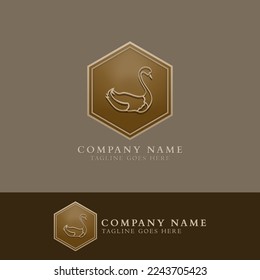 Animal logo with duck icon