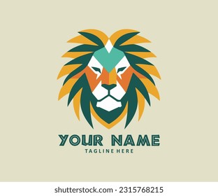 Animal logo flat vector minimalis