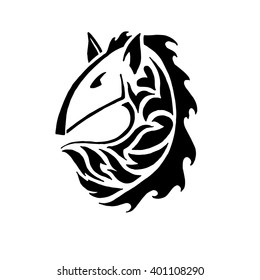 Animal logo,  horse logo. Vector logo template