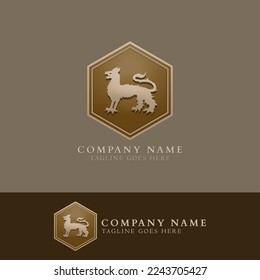 Animal logo with Lion icon