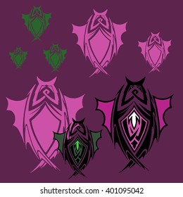 Animal logo, Owl logo. Vector logo template
