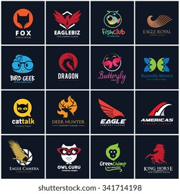 animal logo set