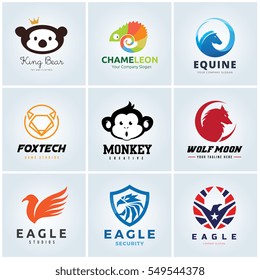 Animal logo set