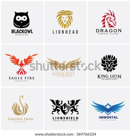 Similar – Image, Stock Photo Lions and dragons