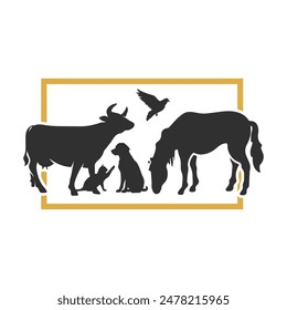 logo animal , simple y limpio