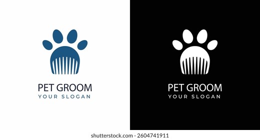 animal logo Template design element with modern concept.