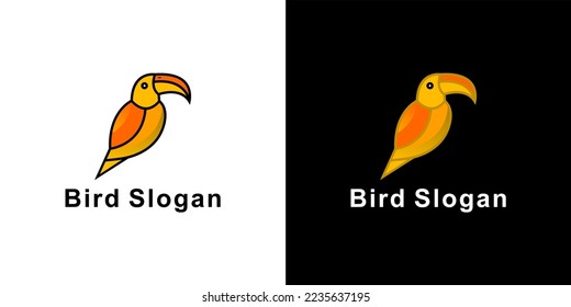 animal logo vector bird gradation