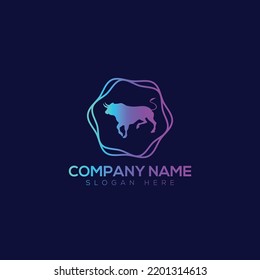 Diseño del vector del logotipo animal