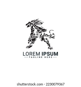 Animal logo vector illustration design  