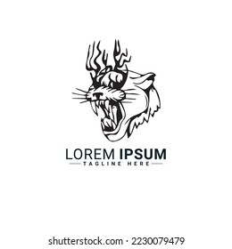 Animal logo vector illustration design  