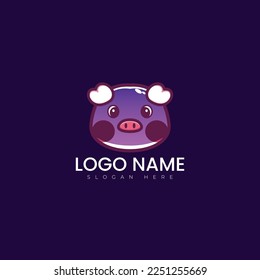 Diseño del vector del logotipo animal