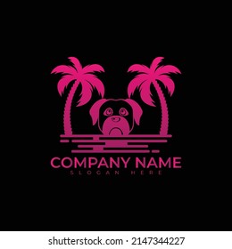 Diseño ilustrador de vectores de logotipo animal