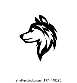 Animal logo. Wolf head vector.