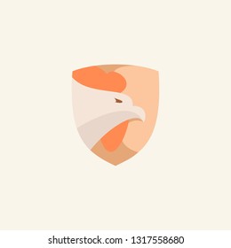 animal logos with a combination of shields, a modern logo