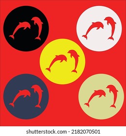 Logotipos de animales de diferentes colores