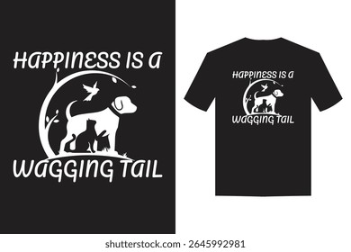 animal love motivational t-shirt design with good vibe