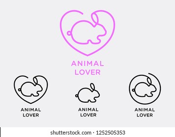 ANIMAL. LOVER, NO MEAT, ORGANIC, VEGETARIAN, VEGAN, RABBIT, BUNNY