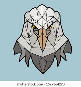 animal lowpoly design symbol for children colouring book design