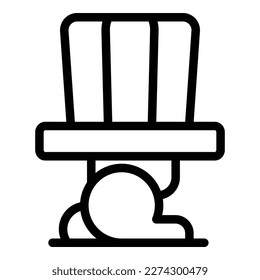 Animal magic hat icon outline vector. Magician show. Wizard trick