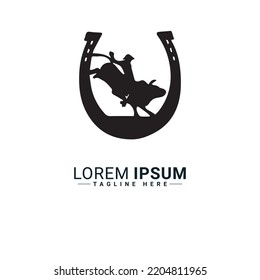 Animal with man  logo vector illustration design 