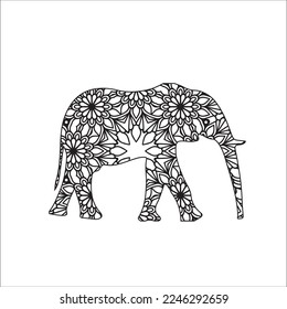 Animal mandala Coloring Page For Adult
