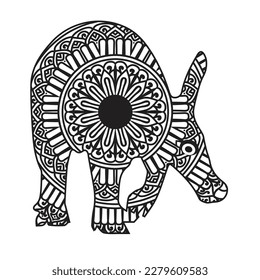 Animal Mandala Coloring Page for kids