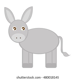 animal manger character isolated vector illustration design