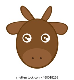 animal manger character isolated vector illustration design