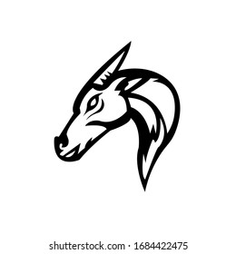 animal mascot logo silhouette version. wild logo in sport style, mascot logo illustration design vector
