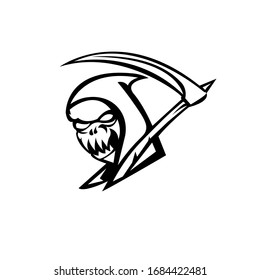 animal mascot logo silhouette version. wild logo in sport style, mascot logo illustration design vector
