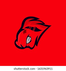 animal mascot logo. sport character design