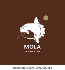 animal mola natural logo vector icon silhouette retro hipster