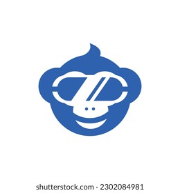 Animal Monkey Vr Modern Creative Logo