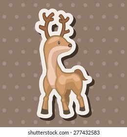 animal moose cartoon theme elements