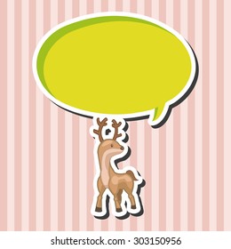 animal moose cartoon theme elements