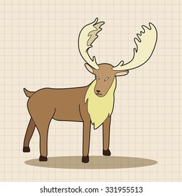 animal moose cartoon theme elements