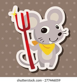 animal mouse cartoon theme elements