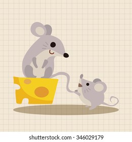 animal mouse cartoon theme elements