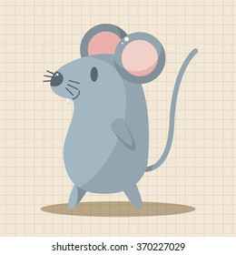 animal mouse cartoon theme elements