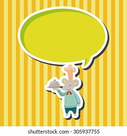 animal mouse chef cartoon theme elements
