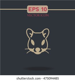animal mouse vector icon.rat