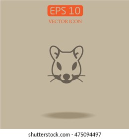animal mouse vector icon.rat