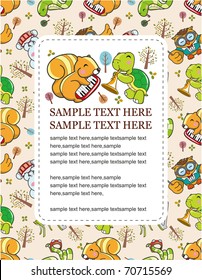 animal music card