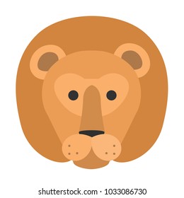 Animal muzzle flat color icon